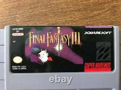 Final Fantasy III 3 (Super Nintendo SNES) Complete CIB with Map + Ads