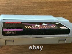 Final Fantasy III 3 (Super Nintendo SNES) Complete CIB with Map + Ads