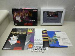 Final Fantasy III 3 (Super Nintendo) SNES Complete Near Mint Shrink on Box