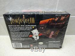 Final Fantasy III 3 (Super Nintendo) SNES Complete Near Mint Shrink on Box