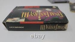 Final Fantasy III (Super Nintendo, 1994) SNES Box, Game, Manual, POSTER TESTED