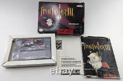 Final Fantasy III (Super Nintendo SNES) Almost Complete Authentic Nice Cart