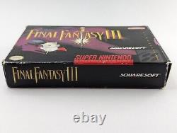 Final Fantasy III (Super Nintendo SNES) Almost Complete Authentic Nice Cart