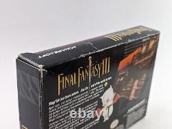 Final Fantasy III (Super Nintendo SNES) Almost Complete Authentic Nice Cart