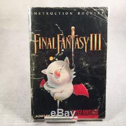 Final Fantasy III Super Nintendo SNES CIB Complete in Box