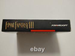 Final Fantasy III (Super Nintendo, SNES) CIB + Posters