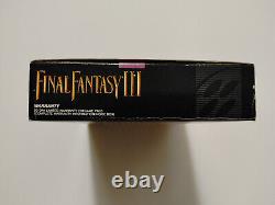 Final Fantasy III (Super Nintendo, SNES) CIB + Posters