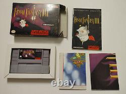 Final Fantasy III (Super Nintendo, SNES) CIB + Posters