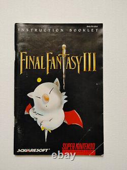 Final Fantasy III (Super Nintendo, SNES) CIB + Posters