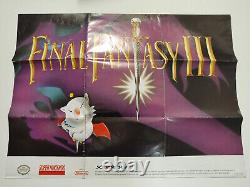 Final Fantasy III (Super Nintendo, SNES) CIB + Posters