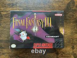 Final Fantasy III Super Nintendo SNES NTSC USA