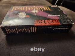 Final Fantasy III Super Nintendo (SNES) With Map and Manual