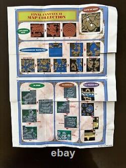 Final Fantasy II 2 SNES SUPER NINTENDO COMPLETE CIB CART BOX MANUAL MAP Tested