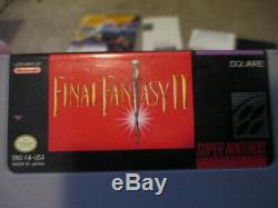 Final Fantasy II 2 (Super Nintendo SNES) Complete CIB with Magazine