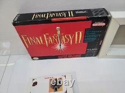 Final Fantasy II 2 (Super Nintendo Snes) Complete in Box (Cib) with Map