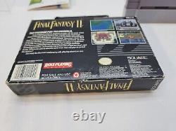 Final Fantasy II 2 (Super Nintendo Snes) Complete in Box (Cib) with Map