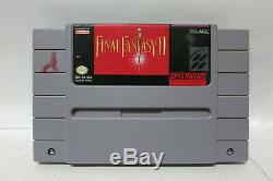 Final Fantasy II 2 ii FF Super Nintendo SNES RPG Map Box Manual Complete CIB Lot