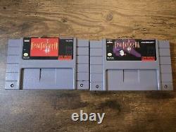 Final Fantasy II And Final Fantasy III SNES Super Nintendo, AUTHENTIC and TESTED