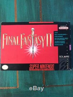 Final Fantasy II (Super Nintendo Entertainment System, 1991) CIB