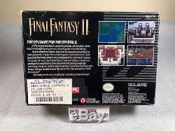 Final Fantasy II Super Nintendo SNES CIB Complete in Box