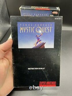 Final Fantasy Mystic Quest (Super Nintendo) SNES Complete In Box With Map