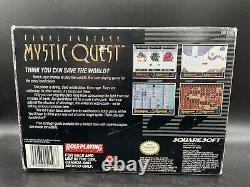 Final Fantasy Mystic Quest (Super Nintendo) SNES Complete In Box With Map