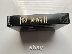 Final Fantasy ii 2 Super Nintendo SNES CIB Cart Box Manual Inserts Poster Reg