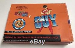 Final Fight Guy (Super Nintendo, SNES) CIB Complete Very Rare Rental Exclusive