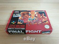 Final Fight SNES / Super Nintendo Game PAL CIB Tested