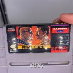 Final Fight (Super Nintendo SNES) Box, Game Cartridge w Manual & Protector Works