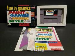 Fun'N Games (Super Nintendo Entertainment System, 1994) SNES Complete Boxed