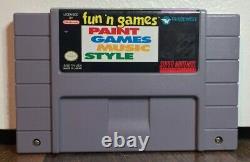 Fun'n Games SNES Super NES Super Nintendo Complete with Box and Manual Rare