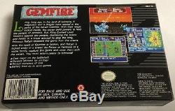 Gemfire (Super Nintendo SNES) CIB 100% Complete Near Mint Gem Fire KOEI