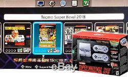 Genuine Nintendo SNES Classic Super NES HACKED PRO MODDED TECMO SUPER BOWL 2019