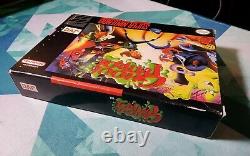 Ghoul Patrol Super Nintendo SNES 100% Complete in Box CIB with Poster & Reg Card