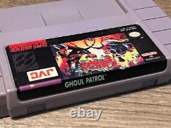 Ghoul Patrol Super Nintendo Snes Cleaned & Tested Authentic