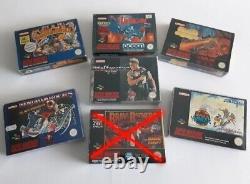 Gros Lot Jeux Tres RARE SNES SUPER NINTENDO Complet TRES BONS ETATS