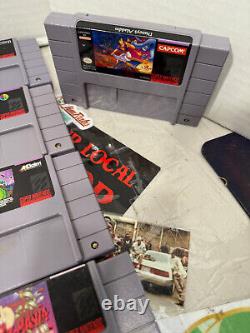 HUGE Vintage SNES Super Nintendo Video Game Lot & Console Lot working tested