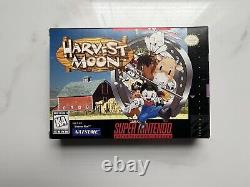Harvest Moon Super Nintendo SNES CIB Complete Cart Box Manual Inserts Reg Card