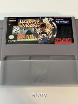 Harvest Moon Super Nintendo SNES Cart Only Authentic Nice Clean Cart US