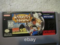 Harvest Moon (Super Nintendo SNES) Complete CIB NICE