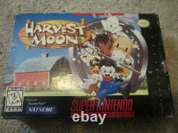 Harvest Moon (Super Nintendo SNES) Complete CIB NICE