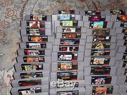 Huge Games Collection Super Nintendo 99 Game Lot, Console & Snes Accessories