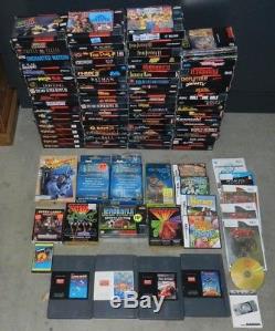 Huge Super Nintendo SNES Collection 5 Systems + 73 Games in Boxes Complete