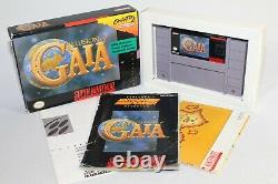 Illusion of Gaia SNES Super Nintendo Complete CIB Good Condition with Map! Rare