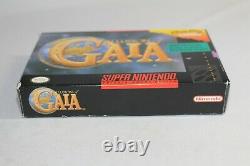 Illusion of Gaia SNES Super Nintendo Complete CIB Good Condition with Map! Rare