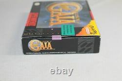 Illusion of Gaia SNES Super Nintendo Complete CIB Good Condition with Map! Rare