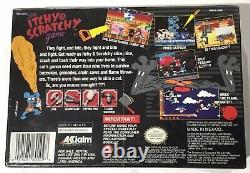 Itchy and Scratchy Super Nintendo SNES Brand New FACTORY SEALED RARE Simpsons