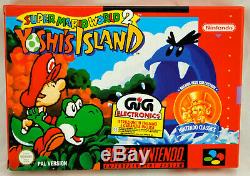 Jeu SUPER MARIO WORLD 2 YOSHI'S ISLAND sur Super Nintendo SNES Neuf PAL NEW