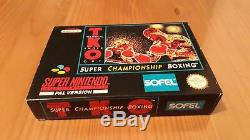 Jeu Super Nintendo SNES TKO Super Championship Boxing complet FRG